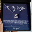 Bestie Gift Necklace. Best Friend Keepsake Gift For Birthday Or Christmas. Best Friend Far Away Or Moving Necklace. Bestie Jewelry Present - Best Friends Are Just Like Stars
