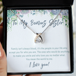Bonus Sister Necklace Gift For Birthday Or Christmas. Unbiological Sister Gift For Her Birthday. Like A Sister. Bonus Sister Wedding Gift - Family Isn't Always Blood