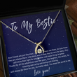 Bestie Gift Necklace. Best Friend Keepsake Gift For Birthday Or Christmas. Best Friend Far Away Or Moving Necklace. Bestie Jewelry Present - Best Friends Are Just Like Stars