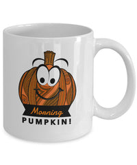 Load image into Gallery viewer, Pumpkin Coffee Mug - Fall Or Autumn Gift Idea - &quot;Morning Pumpkin&quot;

