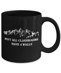 Load image into Gallery viewer, Camping Coffee Mug - Hiking Climbing Gift For Wilderness Lovers - &quot;Not All Classrooms Have 4 Walls&quot;
