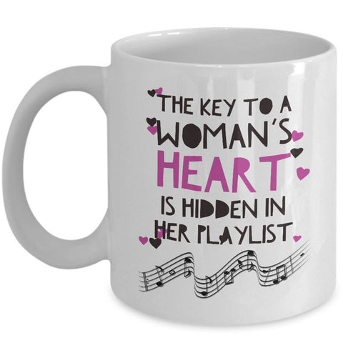 Music Coffee Mug - Music Lover Gift - Music Teacher Music Notes Mug - 