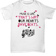 Music Lovers T Shirt - Music Lovers Gift Idea - "Music Is Life"
