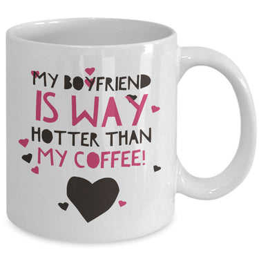 Girlfriend Boyfriend Coffee Mug - Funny Valentines Gift - 