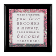Wooden Keepsake Memory Box - Loss Loved One Gift - Gifts For Grieving - "When Someone You Love"