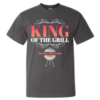 Load image into Gallery viewer, Dad T Shirt - Funny Fathers Day Or Birthday Gift For Dads- BBQ Gift Shirt - &quot;King Of The Grill&quot;
