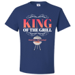 Dad T Shirt - Funny Fathers Day Or Birthday Gift For Dads- BBQ Gift Shirt - "King Of The Grill"