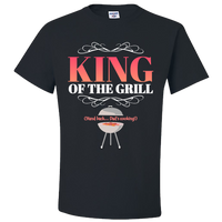 Load image into Gallery viewer, Dad T Shirt - Funny Fathers Day Or Birthday Gift For Dads- BBQ Gift Shirt - &quot;King Of The Grill&quot;
