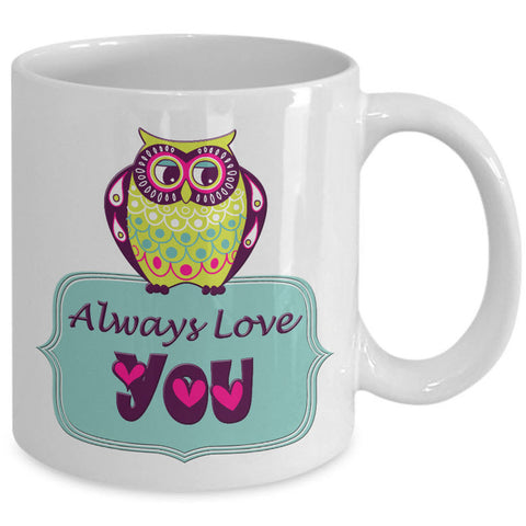 Valentines Day Or Anniversary Coffee Mug - Owl Love Mug - Anniversary Gift - 