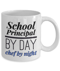 Load image into Gallery viewer, School Principal Coffee Mug - Gift For School Principals - &quot;School Principal By Day Chef By Night&quot;
