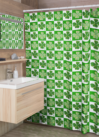 Load image into Gallery viewer, St Patricks Day Shower Curtain - Irish Shower Curtain - Ireland - Irish Home Decore - St.Patrick&#39;s Day Gift - Irish Themed Gifts
