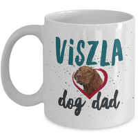 Viszla Dog Mom And Viszla Dog Dad Coffee Mug - Viszla Gifts For Women And Men - Hungarian Viszla Present