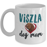 Viszla Dog Mom And Viszla Dog Dad Coffee Mug - Viszla Gifts For Women And Men - Hungarian Viszla Present